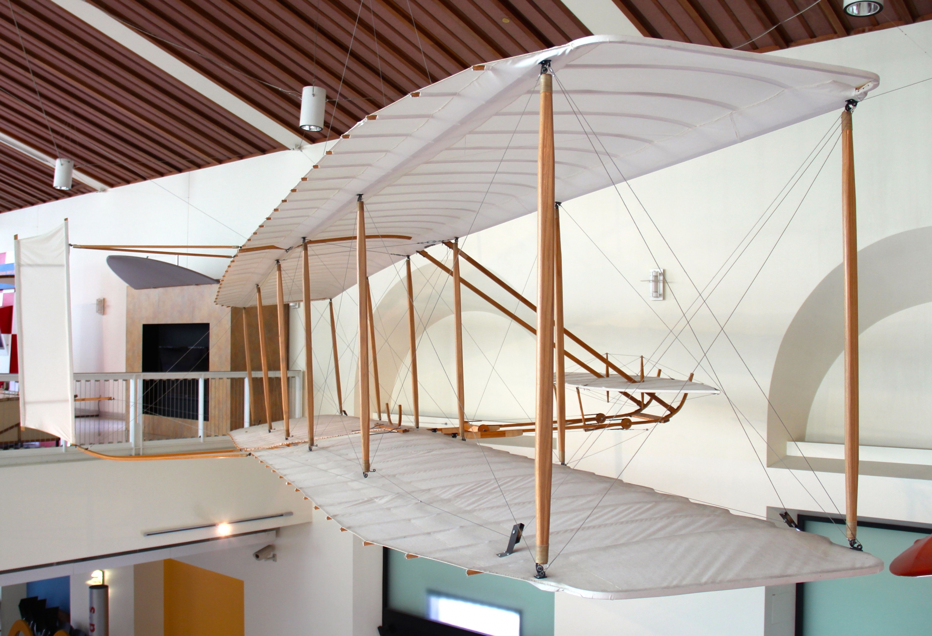 1902 Wright Glider on display at the Science Center