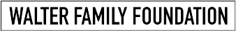 Logo reads Walter Family Foundation in black text within black rectangle.