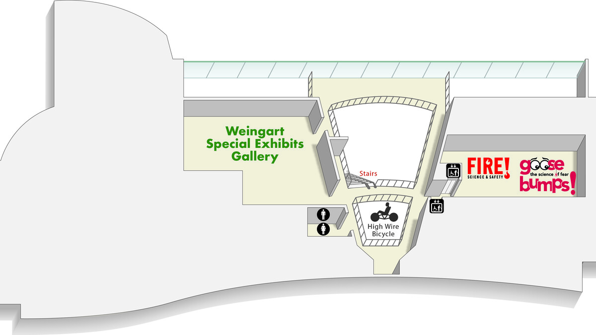 A map of the California Science Center third floor